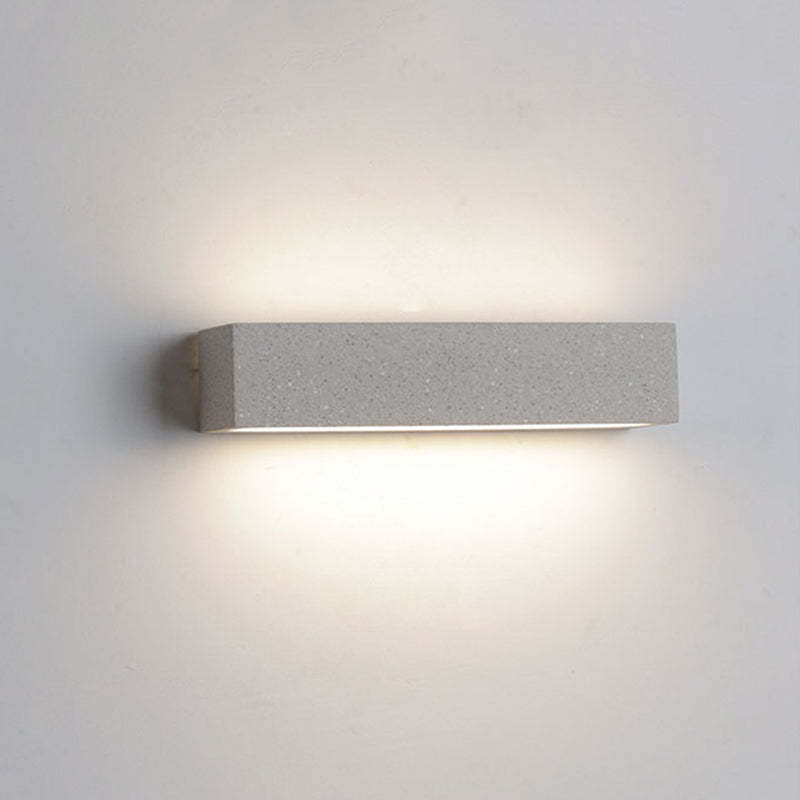 Edge Semplice Rettangolare LED Applique da Esterni Nero/Bianco Metallo Acrilico Giardino