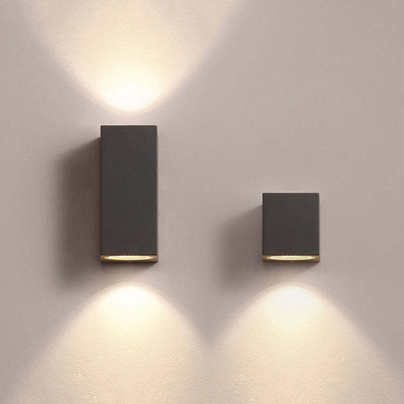 Orr Moderne LED Lampade da Esterno Metallo Nero Quadrato Minimalista