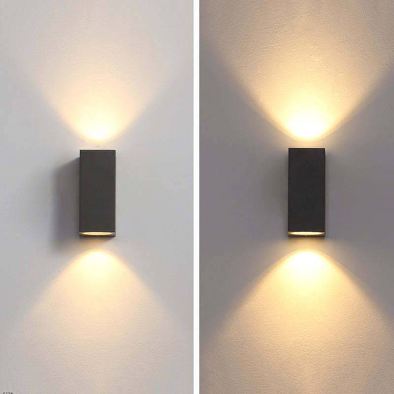 Orr Moderne LED Lampade da Esterno Metallo Nero Quadrato Minimalista