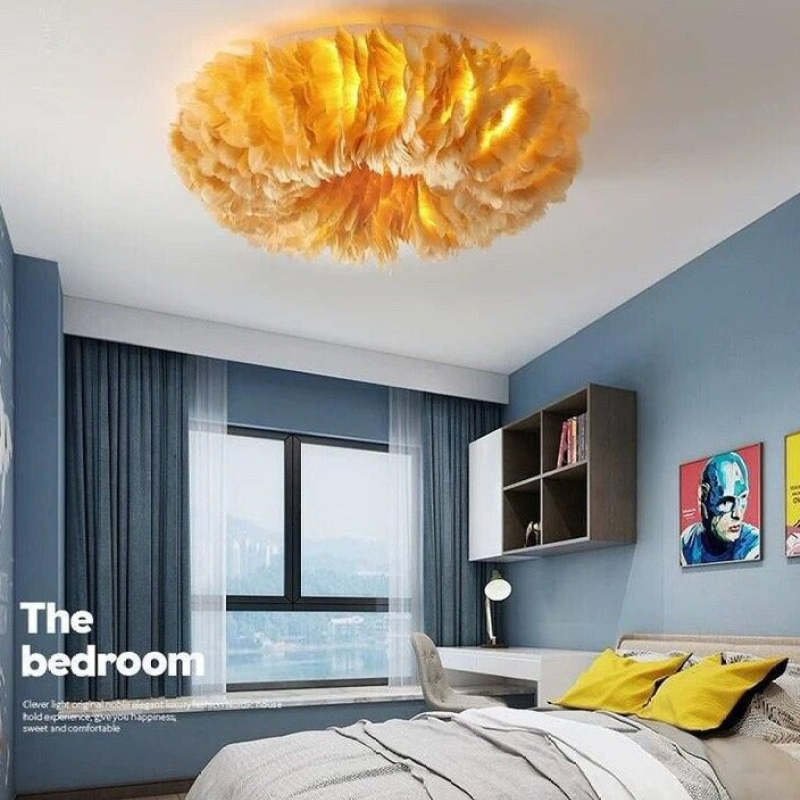 O'Moore Plafoniera Piuma Camera da Letto Moderna