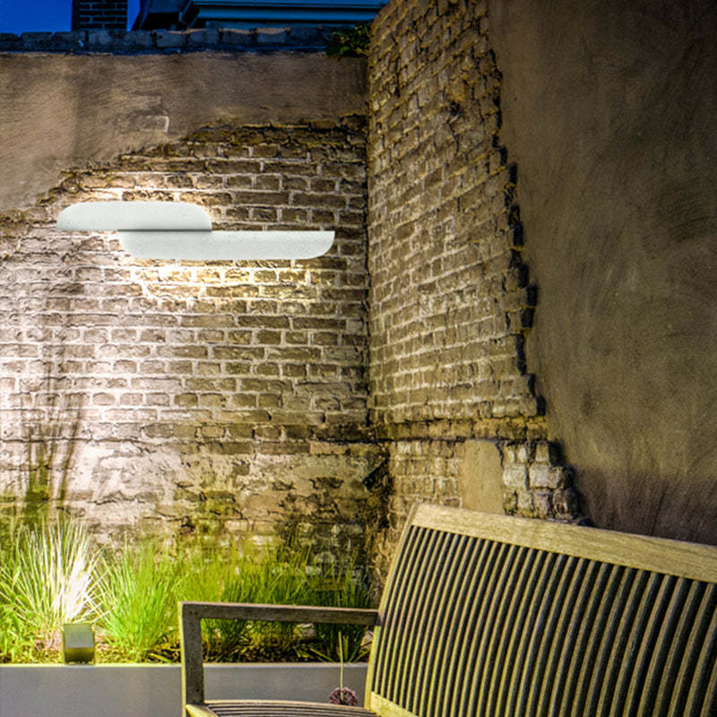 Orr Moderne LED Lampade da Esterno Nera/Bianca Curvo Impermeabile