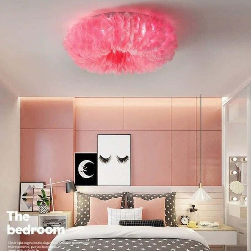 O'Moore Plafoniera Piuma Camera da Letto Moderna