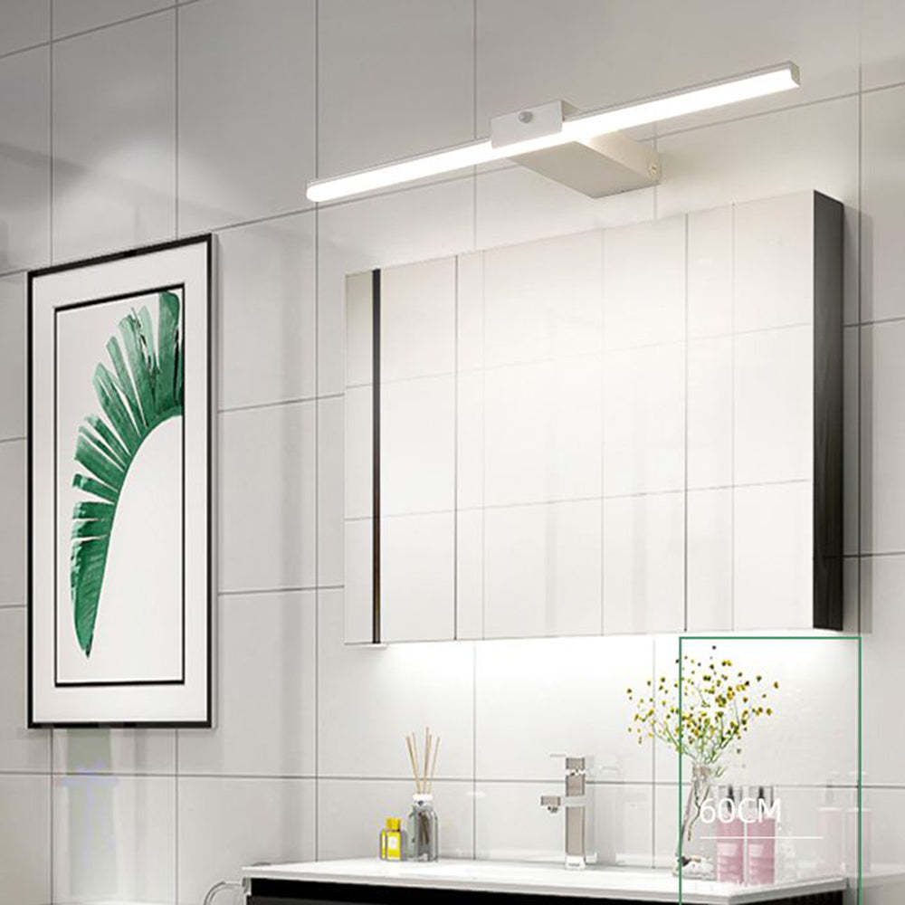 Edge Minimalista Lineare Metallo Applique Nero/Bianco Bagno