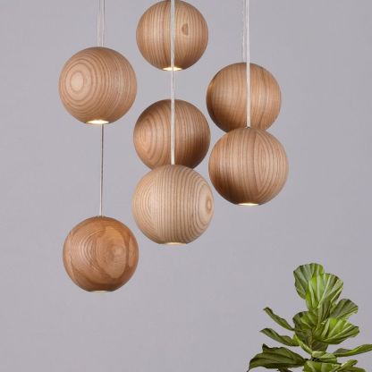 Ozawa Legno Log Globo Minimalista Lampade a Sospensione