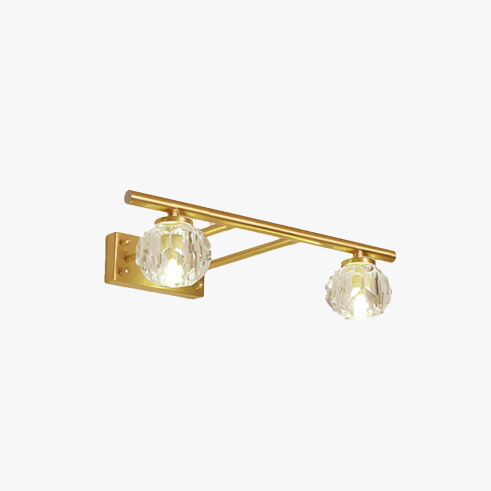 Kristy Moderno Specchio Metallo Cristallo Applique