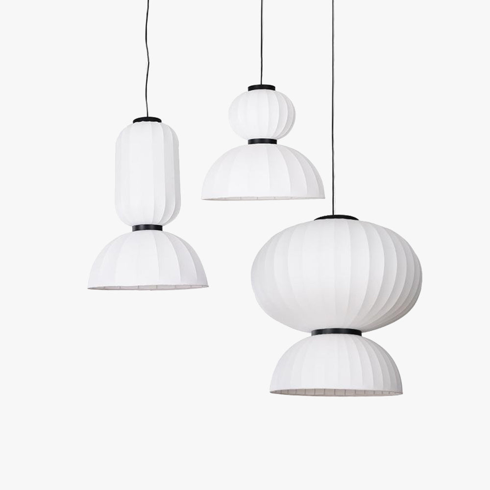 Renée Design LED Lampade a Sospensione Bianco Metallo/ Artificiale Seta Isola Cucina