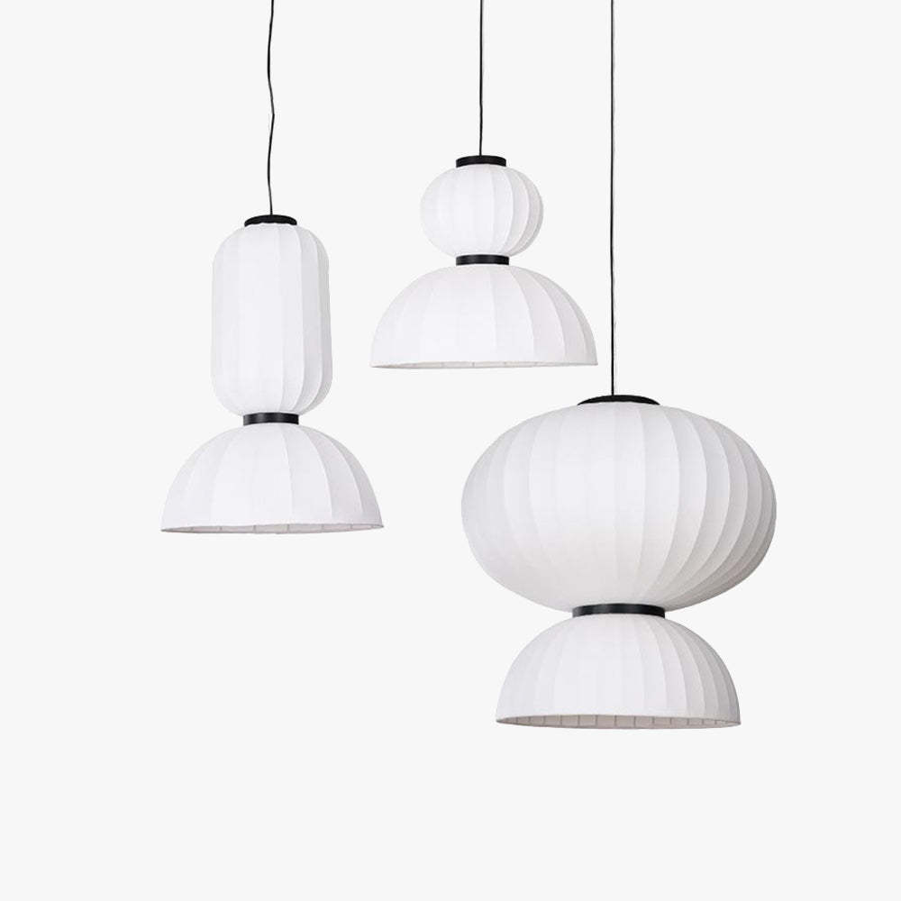 Renée Design LED Lampade a Sospensione Bianco Metallo/ Artificiale Seta Isola Cucina