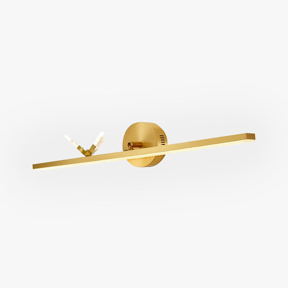 Kady Moderno LED Applique Lineare Lusso Farfalla Metallo Acrilico Oro Bagno