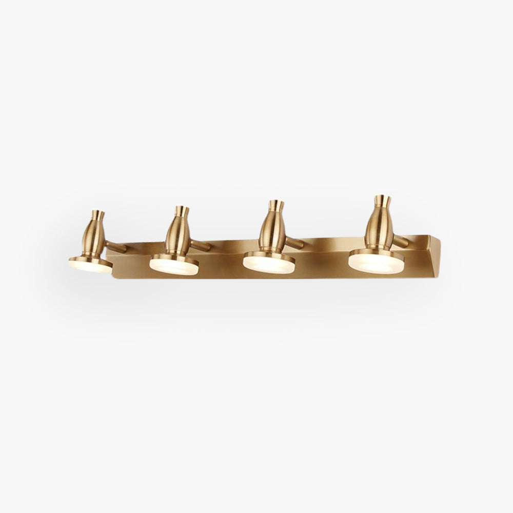 Leigh Moderno LED Applique Lusso Multi Metallo Specchio Impermeabile Oro Bagno