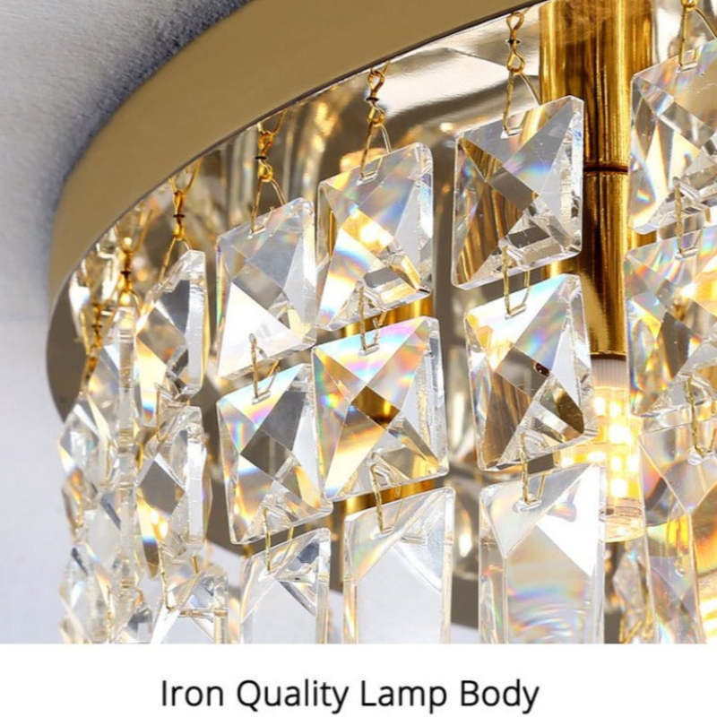 Marilyn Lusso Cristallo LED Metallo/Cristallo Plafoniera Candeliere Oro