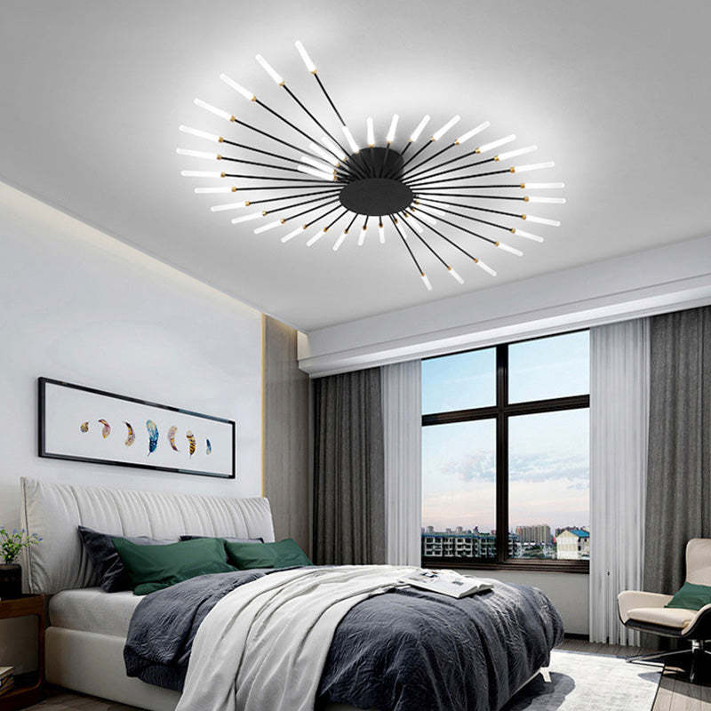 Lowry Moderni LED Montaggio Incasso Plafoniere Fuochi Artificiali Nere/Ore Soggiorno/Camera da Letto