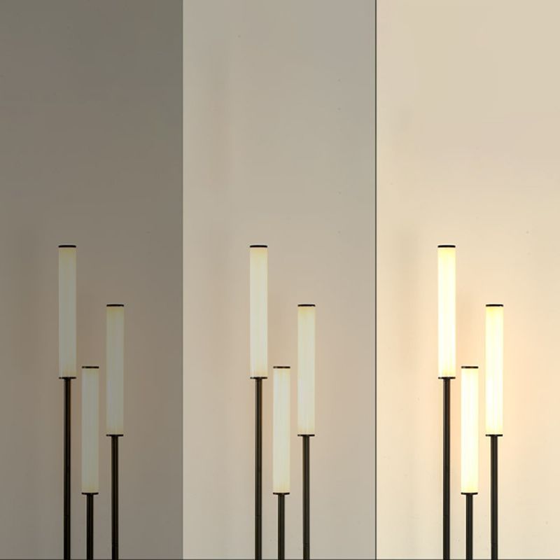 Eryn Minimalismo LED Lineare Lampade da Terra Nero Metallo Acrilico Soggiorno/Camera da Letto/Sala Studio