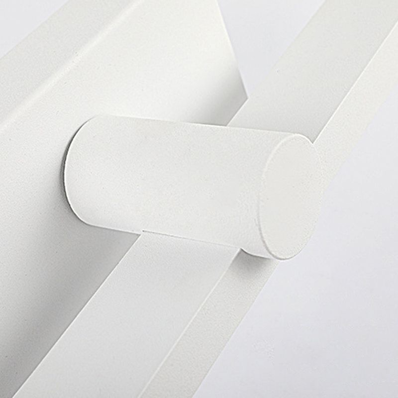Edge Minimalista LED Lineare Applique Specchio Metallo Bianco Bagno