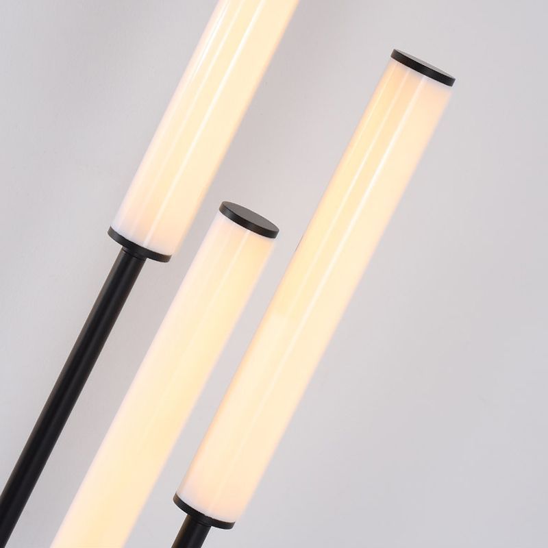 Eryn Minimalismo LED Lineare Lampade da Terra Nero Metallo Acrilico Soggiorno/Camera da Letto/Sala Studio