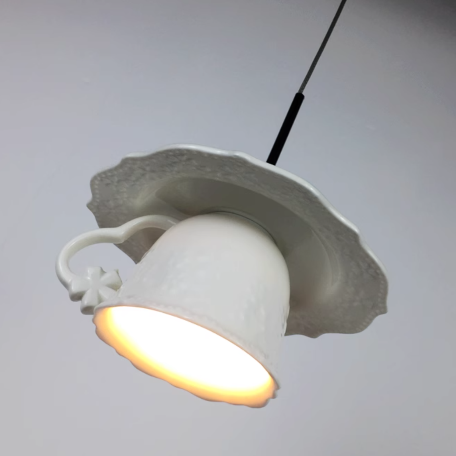 Hailie Nordico Tazza Ceramica LED Lampade a Sospensione Soggiorno