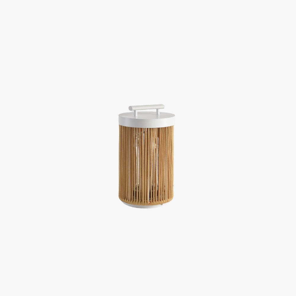 Ritta Lampade da Esterno Metallo Rattan Retro Cavo/Solare/USB Giardino