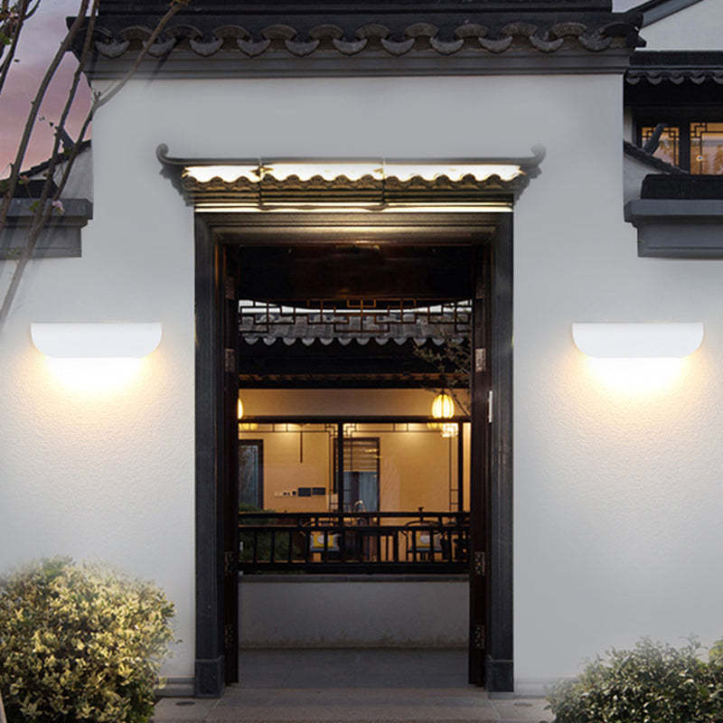 Orr Moderne LED Lampade da Esterno Nera/Bianca Curvo Impermeabile