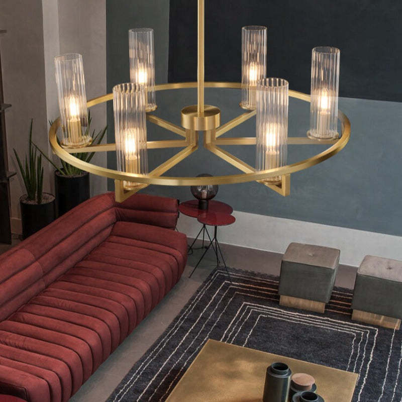 Arisha Lampada a Sospensione LED Post Moderna di Design in Vetro/Metallo per Soggiorno/Camera da Letto