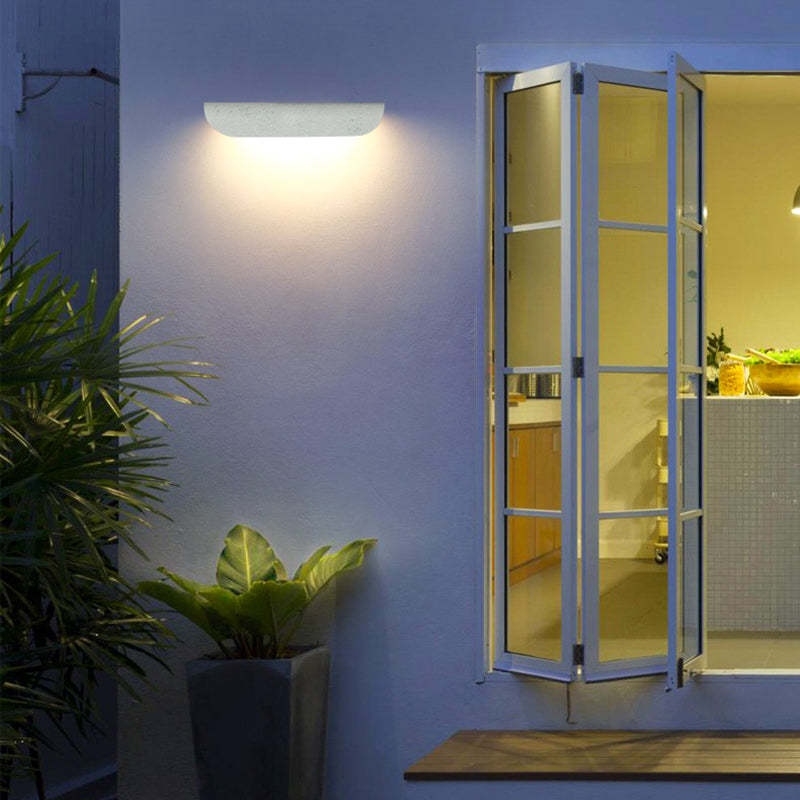 Orr Moderne LED Lampade da Esterno Nera/Bianca Curvo Impermeabile