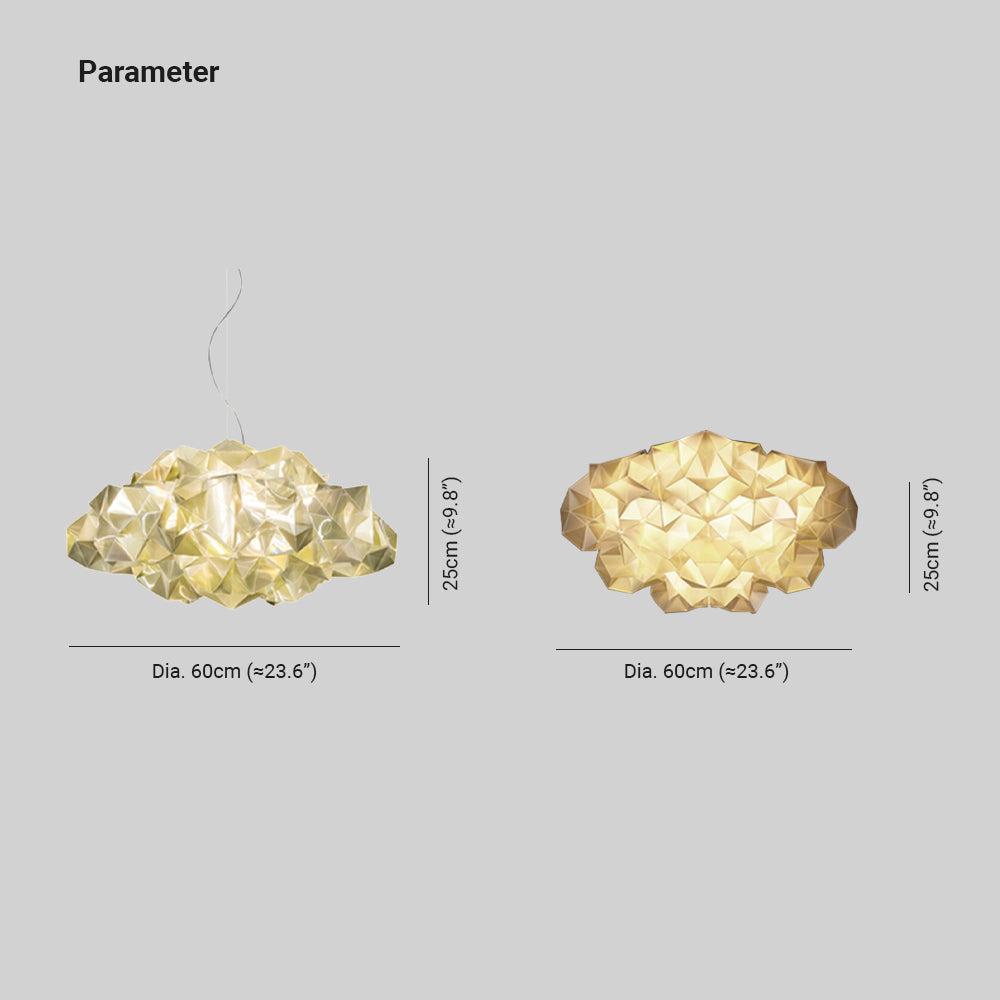 Bella Lampade a Sospensione Design Moderno Nuvola Acrilico Soggiorno