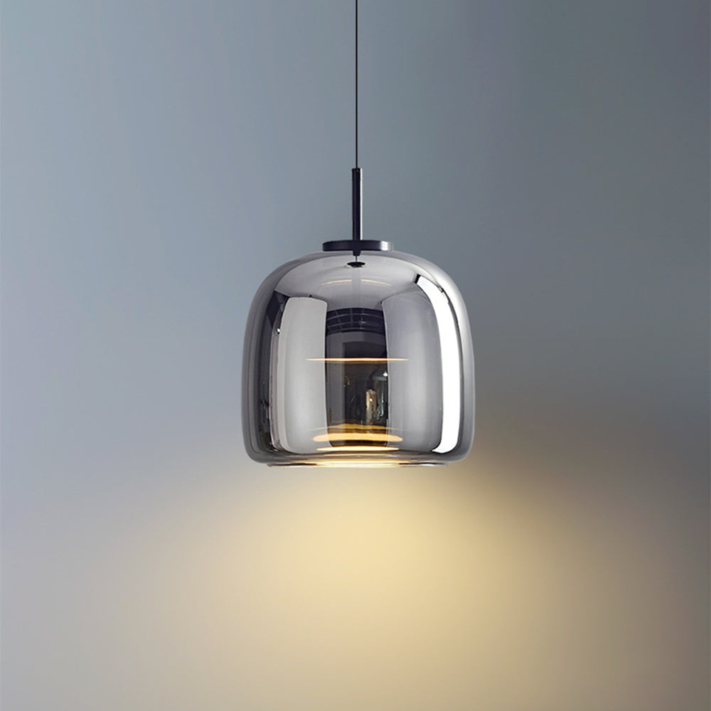 Hailie Vetro Trasparente/Fumé/Ambra Moderne Lampade a sospensione