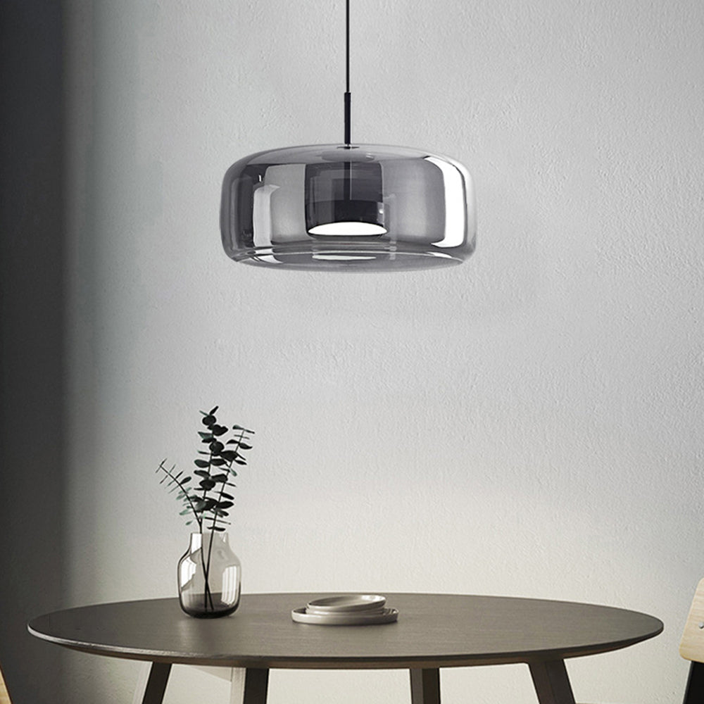 Hailie Vetro Trasparente/Fumé/Ambra Moderne Lampade a sospensione