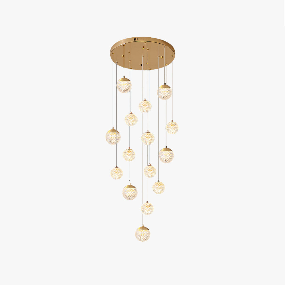 Jibril Moderno LED Multi Scala Arte Deco Lampade a Sospensione Bianco Soggiorno/Camera da Letto
