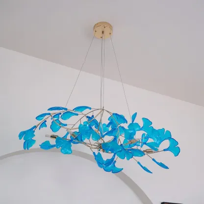 Olivia Vintage Foglia Acrilico Lampadario Soggiorno Sala da pranzo Camera da letto
