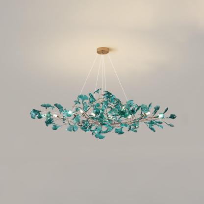 Olivia Vintage Leaf Acrylic Chandelier Living Dining Room Bedroom