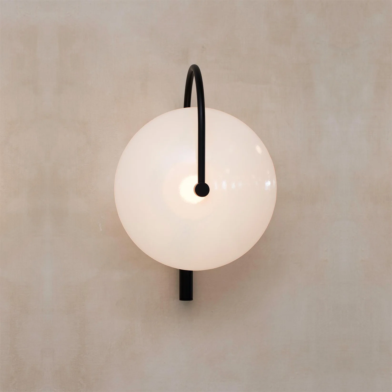 Elif Modern Black Gold Metal Glass Wall Lamp Dining Room Bedroom