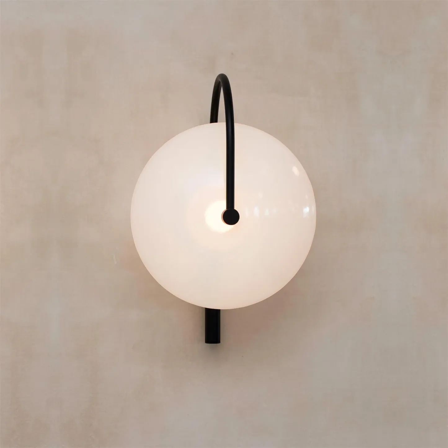 Elif Modern Black Gold Metal Glass Wall Lamp Dining Room Bedroom