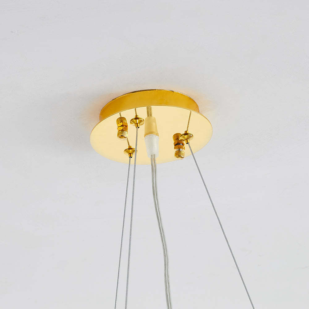Marilyn Design LED Lampada a Sospensione Artistico in Metallo/Cristallo Oro Soggiorno/Camera da Letto