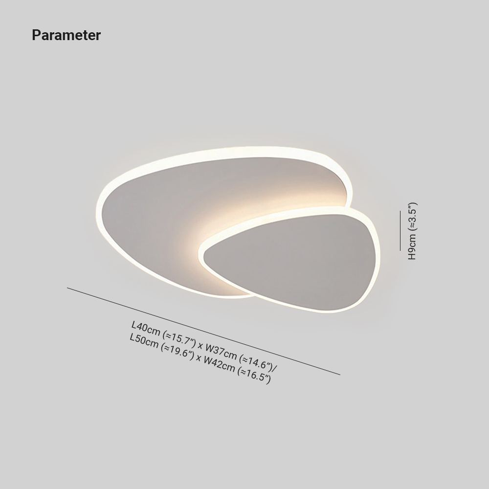 Lampada da soffitto da incasso Quinn Designer geometrica in metallo/acrilico, bianca
