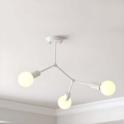 Valentina Industriale Metallo Vetro Lampadari  Camera da Letto Soggiorno