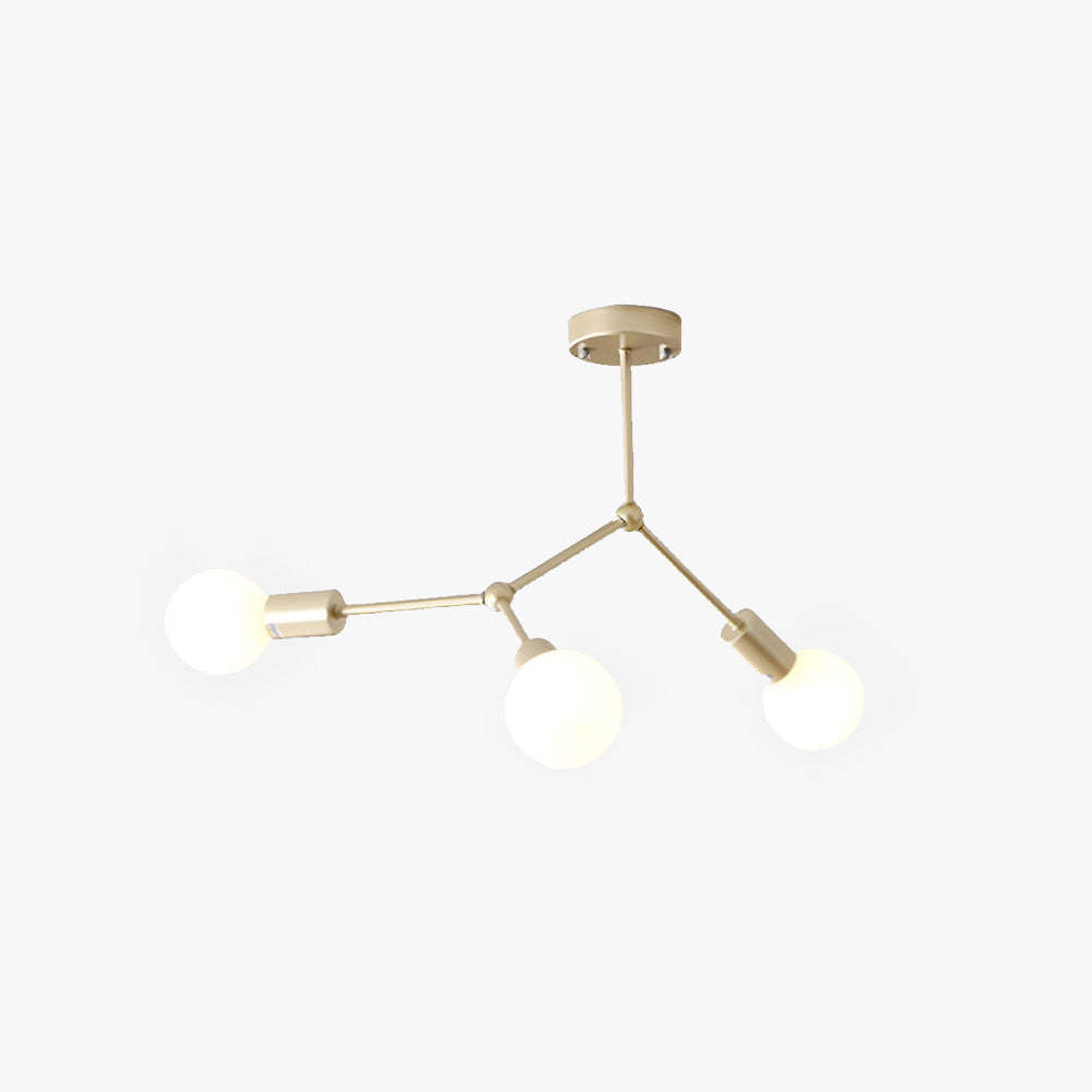 Valentina Industriale Metallo Vetro Lampadari Camera da Letto Soggiorno
