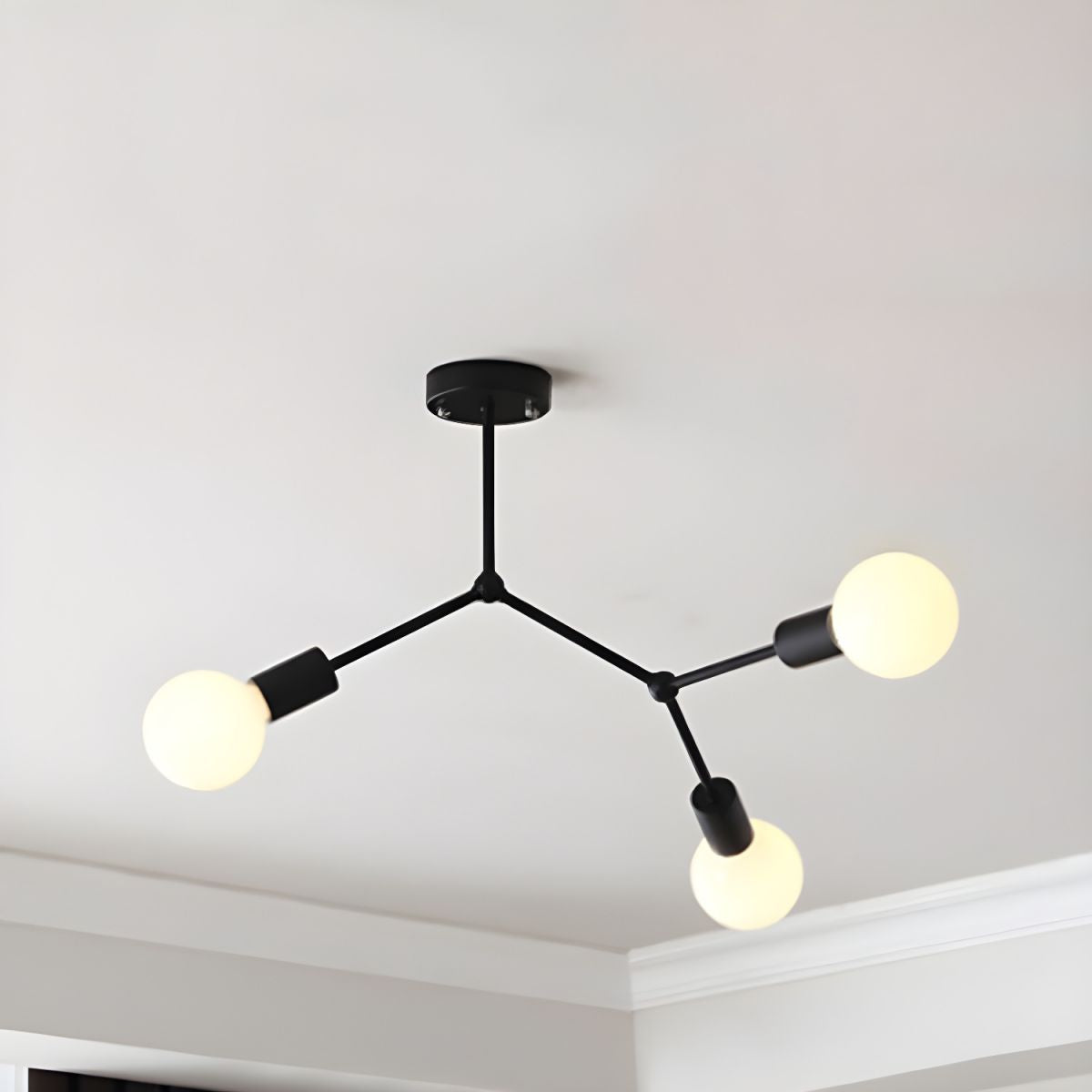Valentina Industriale Metallo Vetro Lampadari  Camera da Letto Soggiorno