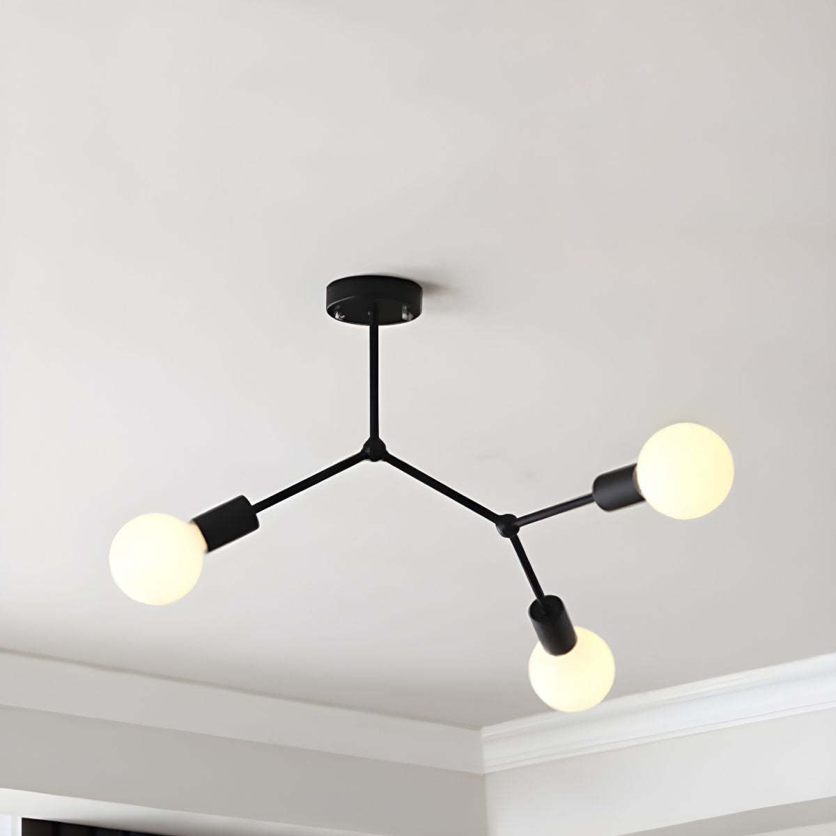 Valentina Industriale Metallo Vetro Lampadari Camera da Letto Soggiorno