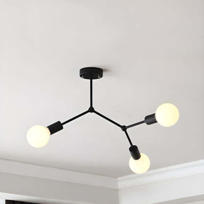 Valentina Industriale Metallo Vetro Lampadari  Camera da Letto Soggiorno