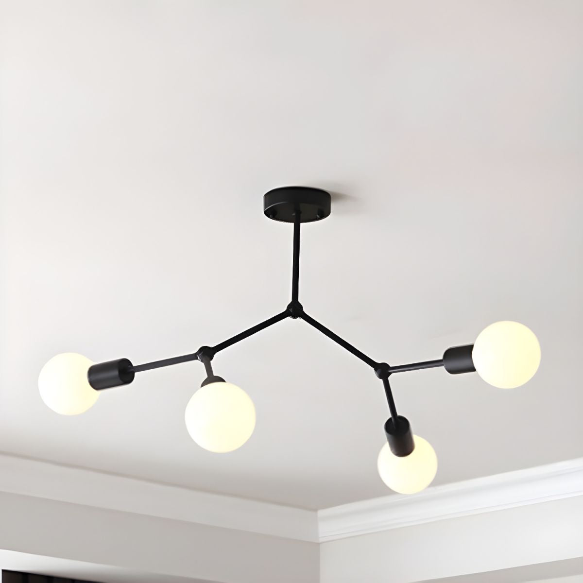 Valentina Industriale Metallo Vetro Lampadari  Camera da Letto Soggiorno