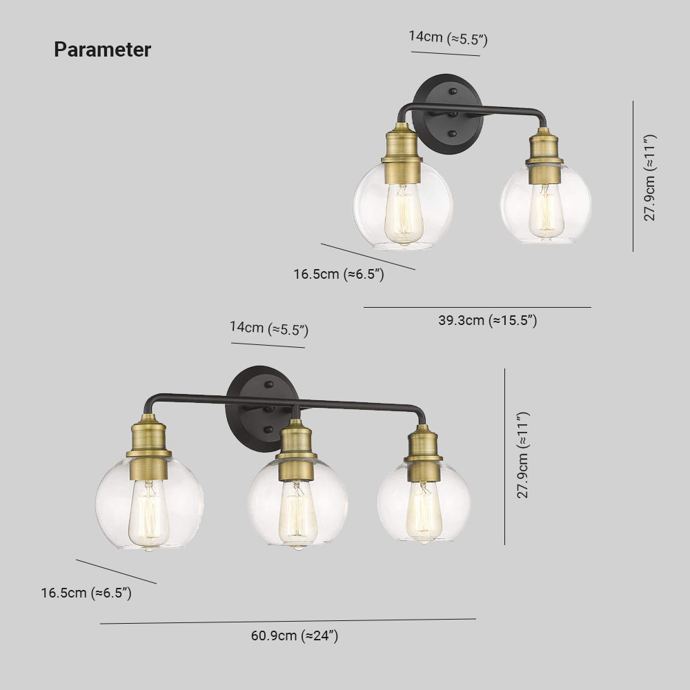 Alessio Moderno Minimalista LED Globo Applique Impermeabile Metallo Vetro Soggiorno/Camera da Letto/Bagno