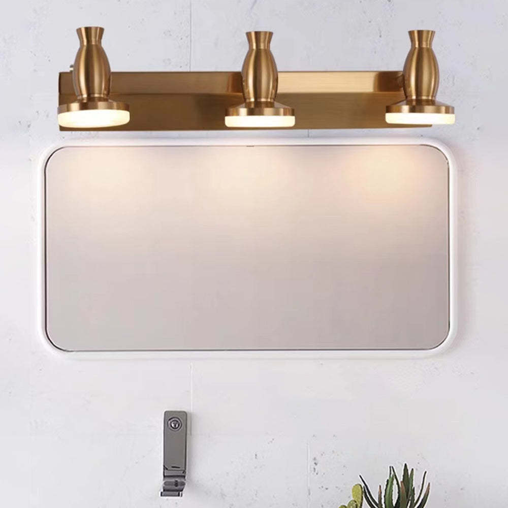 Leigh Moderno LED Applique Lusso Multi Metallo Specchio Impermeabile Oro Bagno
