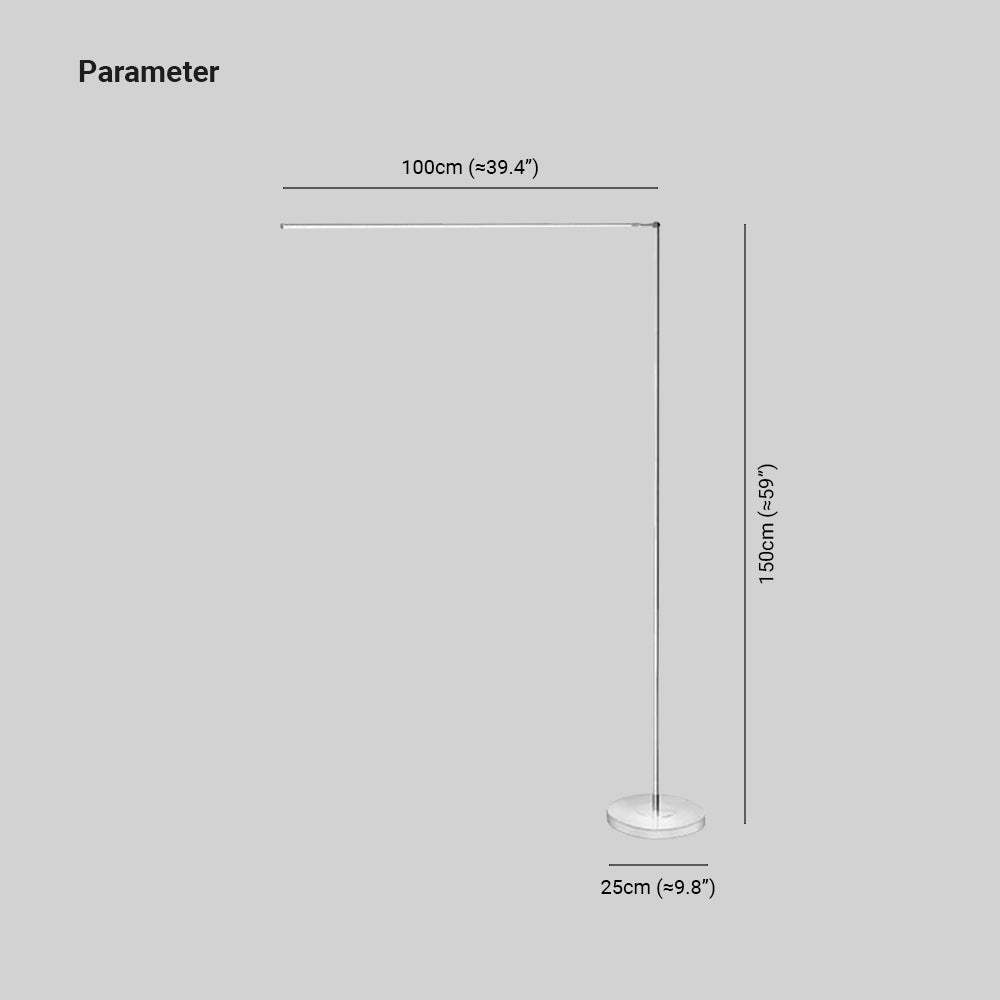 Edge Minimalista Arc LED Lampade da Terra Metallo/Acrilico Soggiorno