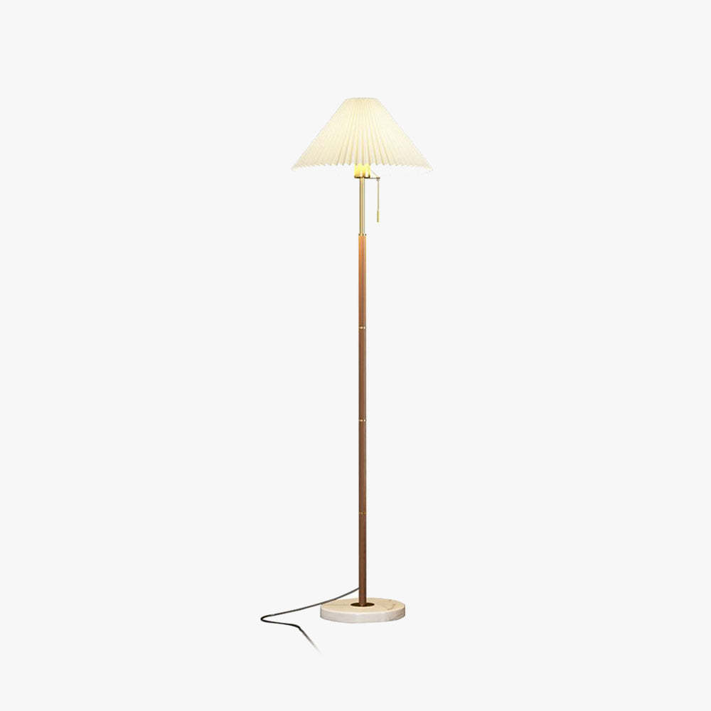Ozawa Moderno Minimalista Plissettato Lampade da Terra Metallo Marmo