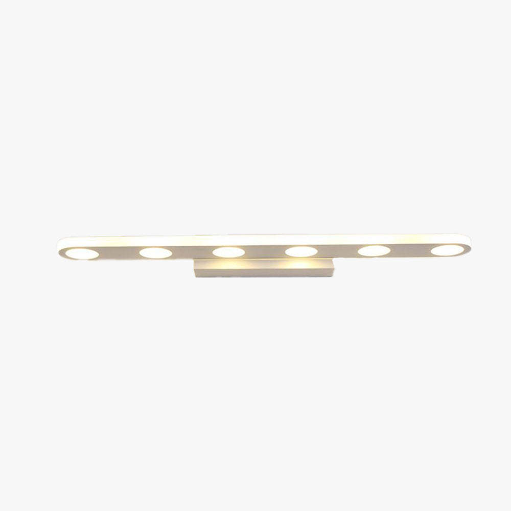 Leigh Moderno Applique Metallo/Acrilico Bianco Ovale Camera da Letto