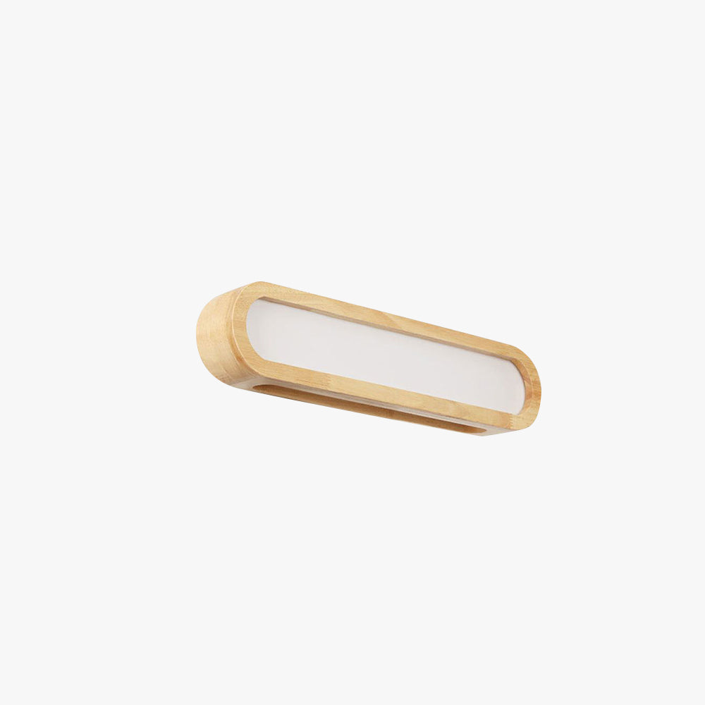 Ozawa Oblunga Eettangolare Legno Applique a Risparmio Energetico