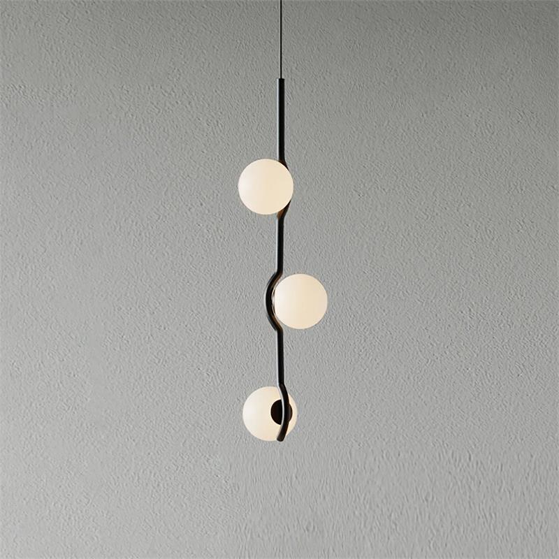 Alessio Minimalism Metal Glass Pendant Light Dining Room Bedroom