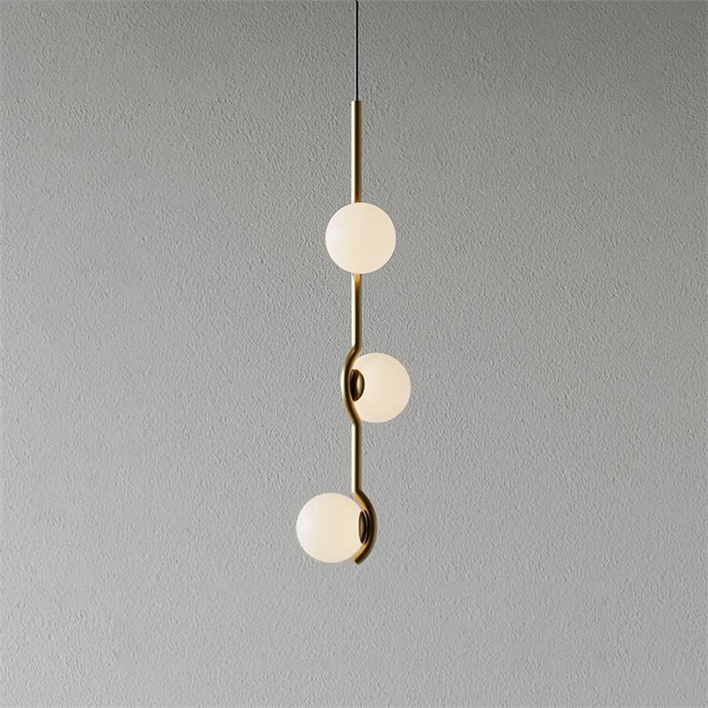 Alessio Minimalism Metal Glass Pendant Light Dining Room Bedroom