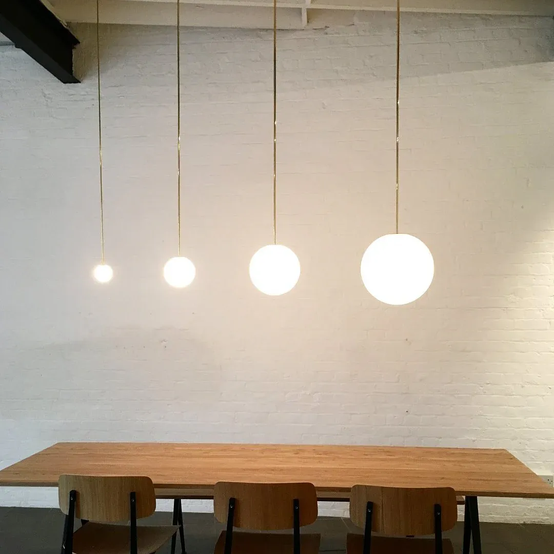 Hailie Modern Minimalism Glass Pendant Light Dining Room Bedroom