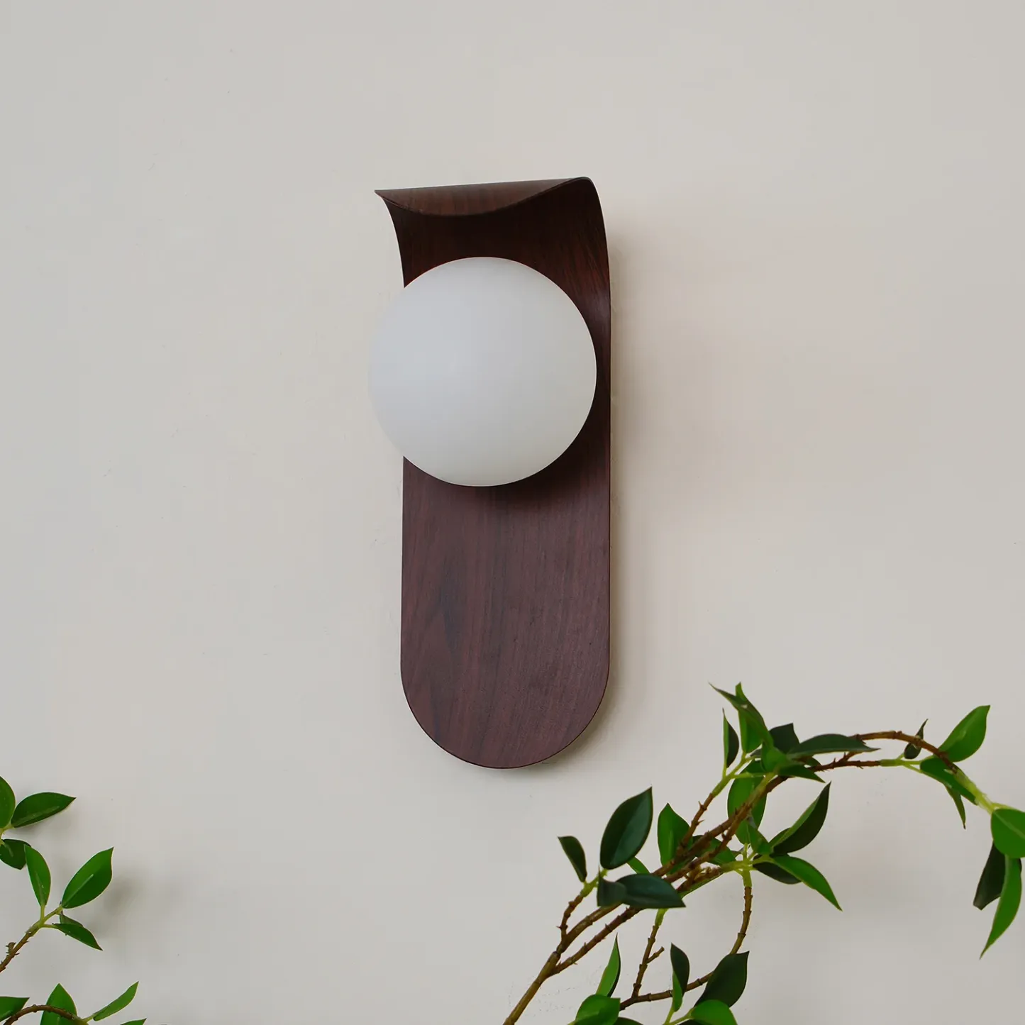Muto Modern Walnut Ceiling Lamp Bedroom Dining Room