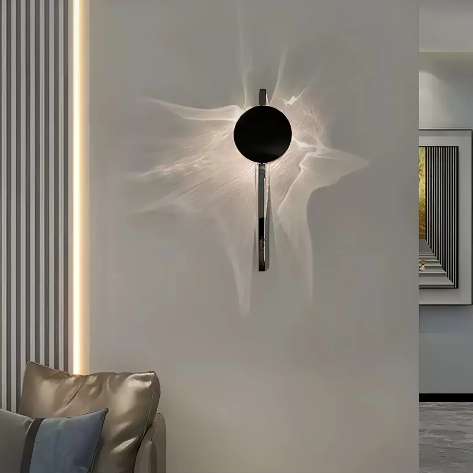 Edge Moderno Creativo Metallo Lamapada da Parete Camera da letto Corridoio Soggiorno